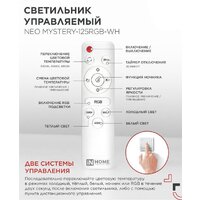 Светильник-тарелка In Home Neo Mystery-125RGB-WH 4690612062563