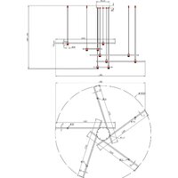 Подвесная люстра Arte Lamp Errai A2195SP-5BK