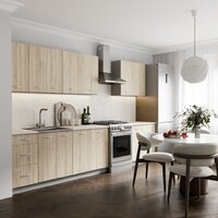 Готовая кухня Кортекс-мебель Корнелия Лира 2.6 (дуб сонома/королевский опал)