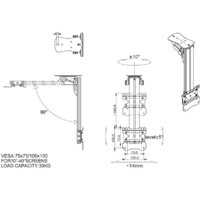 Кронштейн для телевизора Onkron CR1S