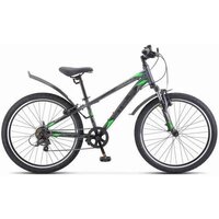 Велосипед Stels Turbo 400 V 2025 (темно-серый/зеленый)