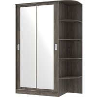 Шкаф-купе Кортекс-мебель Лагуна ШК04-02 (орех элия, правая консоль)