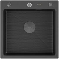 Кухонная мойка ARFEKA Eco AR 500*500 POP-UP Black PVD NANO DECOR