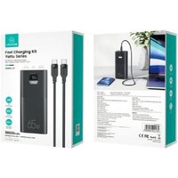 Внешний аккумулятор Usams CD185 PB68 30000mAh (черный)