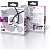 Кабель Atomic 30.398 USB Type-C - USB Type-C (1.2 м, черный)