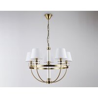 Подвесная люстра Ambrella light LH71251/5 BS/WH (латунь/белый)