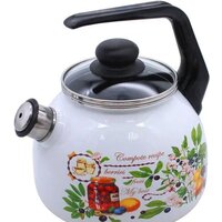 Чайник со свистком СтальЭмаль Вкусный компот 4с209я
