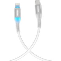 Кабель Atomic 30.373 Ledit USB Type-C - Lightning (1.2 м, белый)
