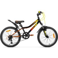 Детский велосипед AIST Pirate 2.0 2025 (черный/желтый)
