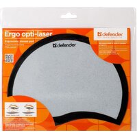 Коврик для мыши Defender Ergo opti-laser (черный/серебристый)