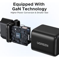 Сетевое зарядное Ugreen X517 65736 (черный)