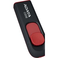USB Flash ADATA C008 Black+Red 16 Гб (AC008-16G-RKD)