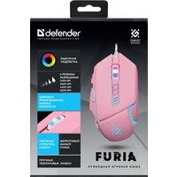 Игровая мышь Defender Furia GM-543 (розовый)