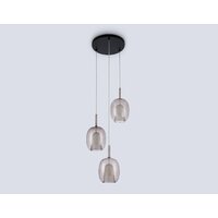 Подвесная люстра Ambrella light LH11156/3 BK/WH/TI (черный/белый/янтарь)