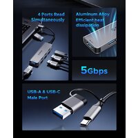 USB-хаб Orico YSA7-U3-GY-BP