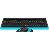 Офисный набор A4Tech Fstyler F1010 (черный/синий)