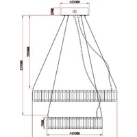 Подвесная люстра Moderli Asti V10735-PL