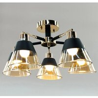 Люстра средней высоты Aitin Pro НПБ 02-5x60-105 9080/5 (золото/черный)