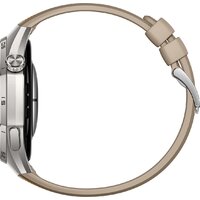 Умные часы Huawei Watch GT 6 Pro 46 мм (серебристый, с коричневым плетеным ремешком, международная версия)