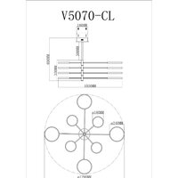 Люстра средней высоты Moderli Run V5070-CL