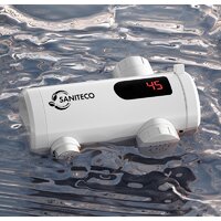 Проточный электрический водонагреватель на кран Saniteco WM-004 (белый)