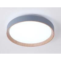 Светильник-тарелка Ambrella light FZ1320 (серый/светлое дерево)