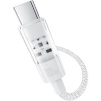 Кабель Baseus Gem Fast-Charging Data Cable 100W USB Type-C - USB Type-C (2 м, белый)