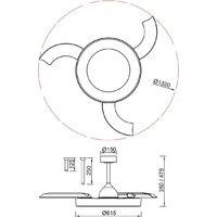 Подвесная люстра Mantra Niseko Fan 9058