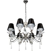 Подвесная люстра iLamp Stella RM1684/8 (хром)