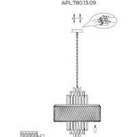 Подвесная люстра Aployt APL.780.13.09