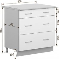 Шкаф напольный Кортекс-мебель Корнелия Лира НШ80р3ш (розовый/марсель)