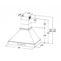 Кухонная вытяжка Korting KHC 6809 N