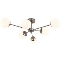 Люстра средней высоты Escada 150008/6R ES0000069 (Satin Nickel)