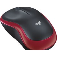 Мышь Logitech M186 (черный/красный)