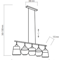 Подвесная люстра TK Lighting Amber 2382