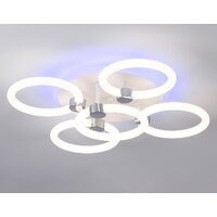 Припотолочная люстра Ambrella light Acrylica FA3841/4+1 WH (белый)