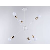 Подвесная люстра Ambrella light Traditional TR80432/6 WH/GD