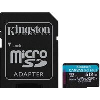 Карта памяти Kingston Canvas Go! Plus microSDXC 512GB (с адаптером)