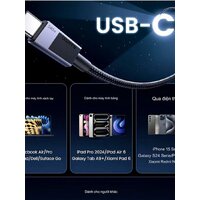 Кабель Ugreen L513 45067 USB Type-C - USB Type-C (1 м, черный)