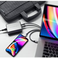 Сетевое зарядное Satechi 100W Type-C PD Compact GAN Charger ST-TC100GM-EU (европейская вилка)