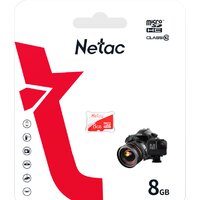 Карта памяти Netac microSDHC P500 ECO 8GB