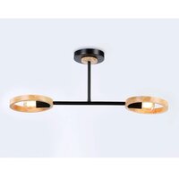 Люстра средней высоты Ambrella light Traditional TR8244/2 BK/LWD (черный/светлое дерево)