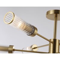 Припотолочная люстра Ambrella light LH55161/6 BS/CL (латунь/прозрачный)