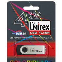 USB Flash Mirex Color Blade Swivel Rubber 2.0 4GB 13600-FMURUS04