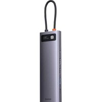 Док-станция Baseus Metal Gleam Series 12-in-1 Multifunctional Type-C Hub Docking Station WKWG020213