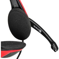 Наушники Оклик HS-M150 (черный/красный)