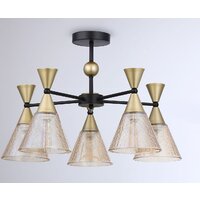 Люстра средней высоты Ambrella light Traditional TR3171/5 BK/GD