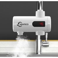 Проточный электрический водонагреватель на кран Saniteco WM-004 (белый)