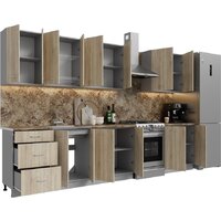 Готовая кухня Кортекс-мебель Корнелия Лира 2.7 (дуб сонома/мадрид)