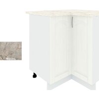Шкаф напольный Кортекс-мебель Корнелия Ретро НШУ угловой (ясень белый/марсель)